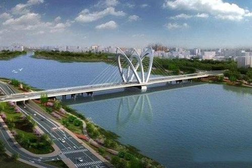 聊城碳纤维索斜拉公路桥成功合龙!